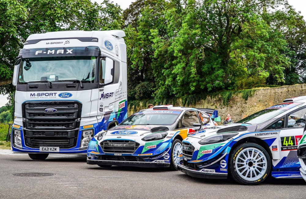 Ford's M-Sport WRC team F-MAX and Ranger rally look